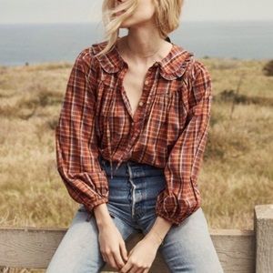 (In search of) Doen Billie Top in XS Autumn plaid
